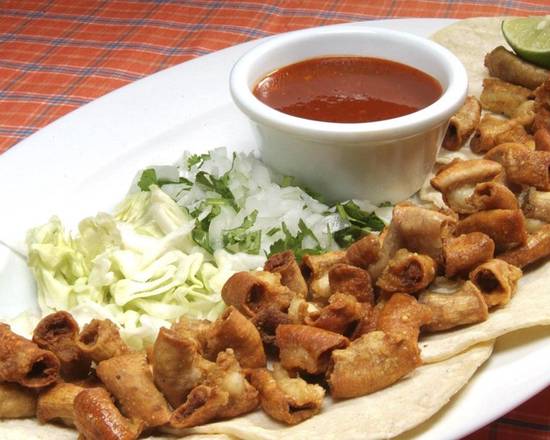 Order Tripita Beef Tacos food online from Chihua Restaurant & Bar store, El Paso on bringmethat.com