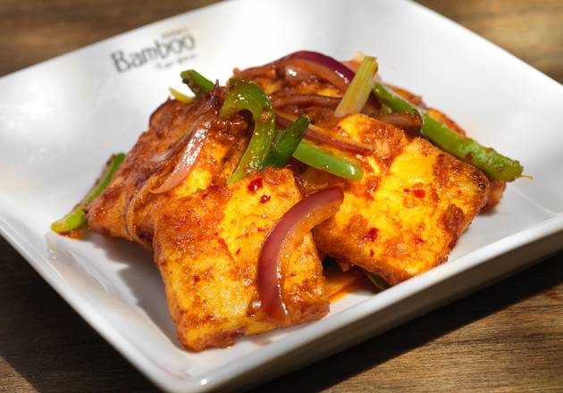 Order Pan Fried Chili Paneer food online from Inchin Bamboo Garden store, Nashville on bringmethat.com