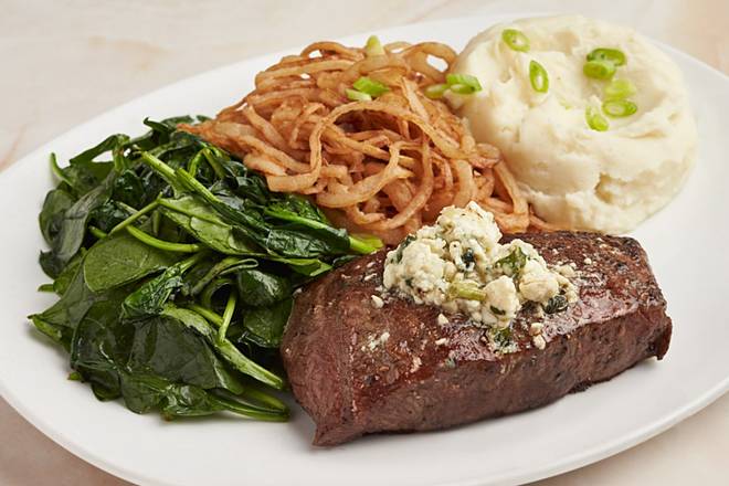 Order Local Flat Iron Steak food online from Silver Diner store, Falls Church on bringmethat.com