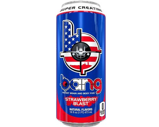 Order Bang Energy 16 Oz Strawberry Blast  food online from Fresko Market store, Miami on bringmethat.com