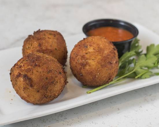Order Risotto Balls food online from Nick's New Haven-Style Pizzeria & Bar store, Boca Raton on bringmethat.com