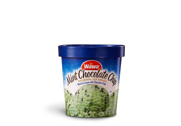 Order Wawa Mint Chocolate Chip Ice Cream Pint food online from Wawa store, Downingtown on bringmethat.com