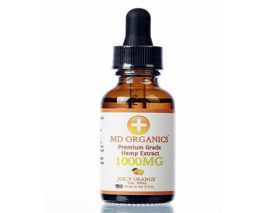 Order 1000mg MD Organics Premium Grade Juicy Orange Tincture Oil food online from Md Organics store, Boca Raton on bringmethat.com