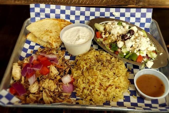 Order Chicken Gyro Platter food online from Think Greek- Port St Lucie store, Port St. Lucie on bringmethat.com