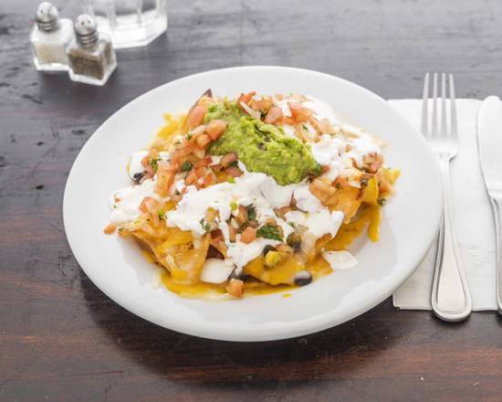 Order Nachos food online from Purepecha Mexican restaurant store, Brooklyn on bringmethat.com