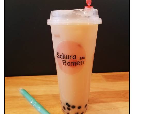 Order Black Milk Bubble Tea 原味珍珠奶茶 food online from Sakura Ramen store, Southwest Ranches on bringmethat.com