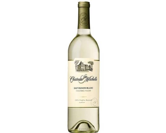 Order Chateau Ste Michelle Sauvignon Blanc 2018, 750mL wine (13.50% ABV) food online from Fresko Market store, Miami on bringmethat.com