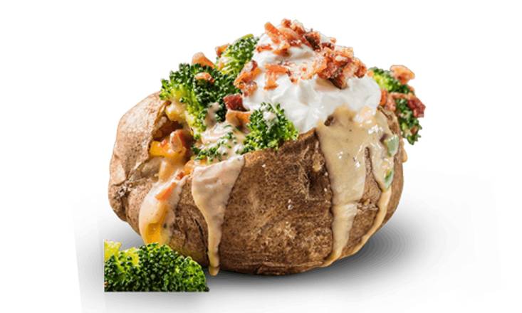 Order Broccoli & Cheese Stuffed Baked Potato food online from Famous Daves store, Ft. Myers on bringmethat.com