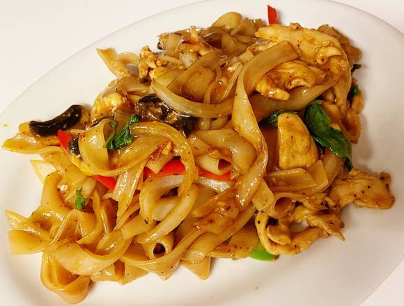 Order N.2 Drunken Noodles food online from Sala Thai Restaurant store, Oklahoma City on bringmethat.com