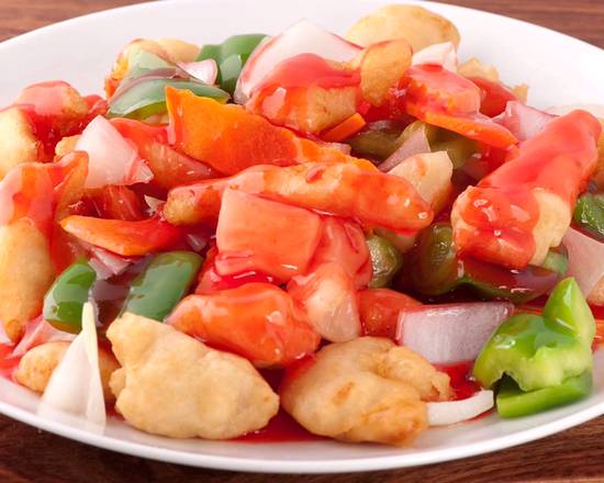 Order Sweet and Sour Chicken (kids) food online from China A Go Go store, Las Vegas on bringmethat.com