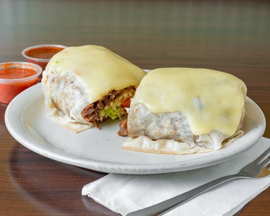 Order Grilled Chicken Burrito food online from Los Burritos Tapatios store, Naperville on bringmethat.com