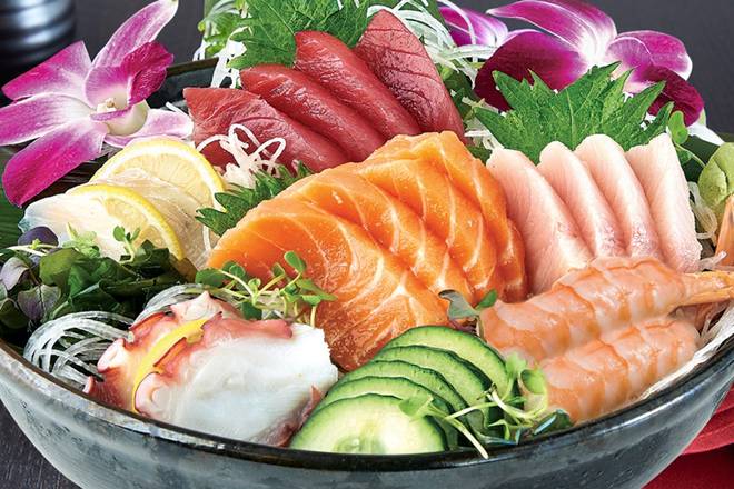 Order SASHIMI ASSORTMENT* food online from RA Sushi Bar store, Las Vegas on bringmethat.com