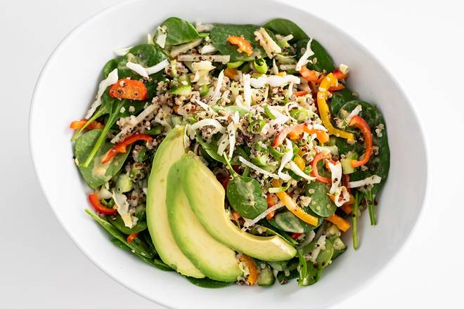 Order Avocado Quinoa Superfood Salad food online from Sharky's Woodfired Mexican Grill store, Los Angeles on bringmethat.com