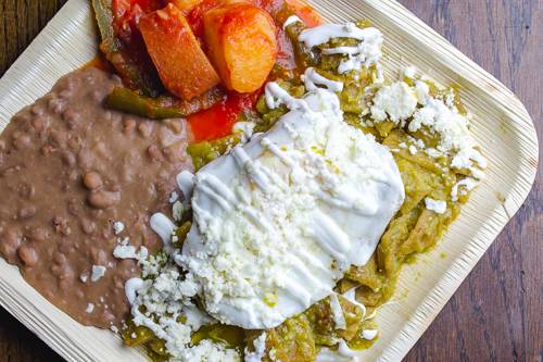 Order Chilaquiles Plate food online from Pueblo Viejo store, Austin on bringmethat.com