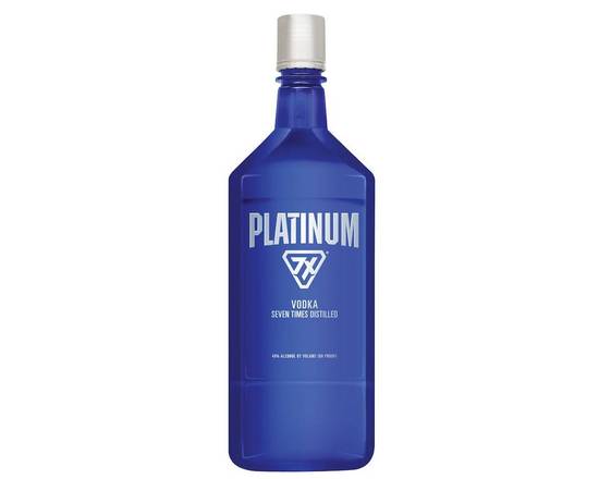 Order Platinum 7X, 1.75L vodka (40% ABV) food online from Woodbury Wine & Spirits store, ORLANDO on bringmethat.com