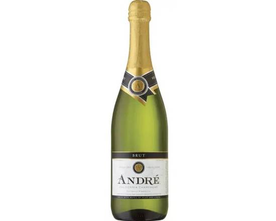 Order Andre Brut California Champagne 750 ml 9.5% food online from Pit Stop Liquor Mart store, El Monte on bringmethat.com