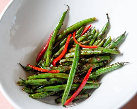 Order Charred Green Beans food online from Noble Bowl store, Long Beach on bringmethat.com