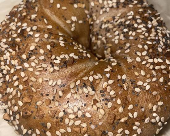 Order Whole Wheat Everything Bagel food online from Liberty Bagels store, Queens on bringmethat.com
