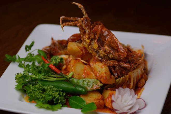 Order #36. Soft Shell Crab Masaman food online from Thai House store, Charlotte on bringmethat.com