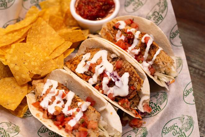Order Fish Tacos food online from Uncle Bucks Fish Bowl & Grill store, Memphis on bringmethat.com