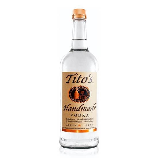 Order Tito's Handmade Vodka 375ml 40% ABV  food online from Princess Liquors store, Port Saint Lucie on bringmethat.com