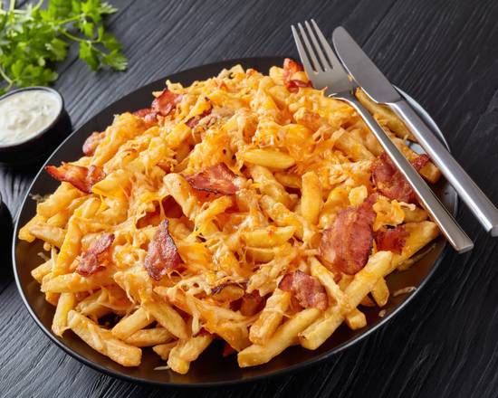 Order Bacon Ranch Cheese Fries food online from Penny Chicken Tenders store, White Oak on bringmethat.com