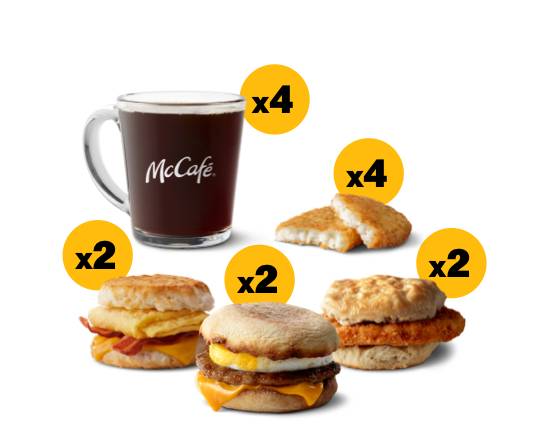Order Breakfast Sandwich Bundle food online from Mcdonald's® store, Roseville on bringmethat.com