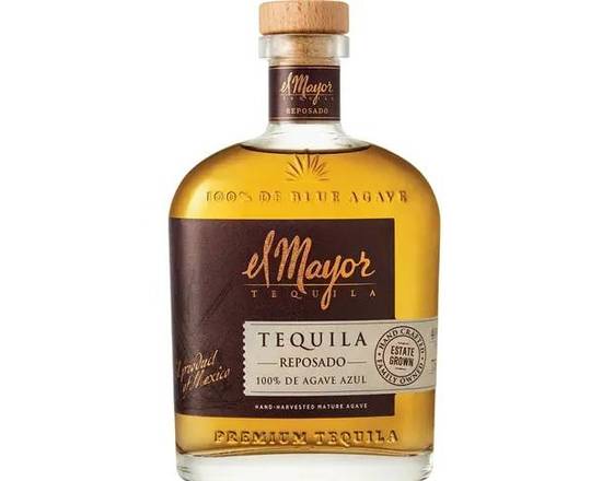 Order El Mayor Tequila Reposado 750 ml (40% ABV) food online from Silver Liquor Market store, Los Angeles on bringmethat.com