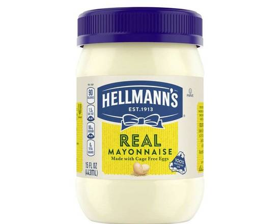 Order Hellmann's Real Mayonnaise 15 oz food online from Trumbull Super Stop store, Trumbull on bringmethat.com