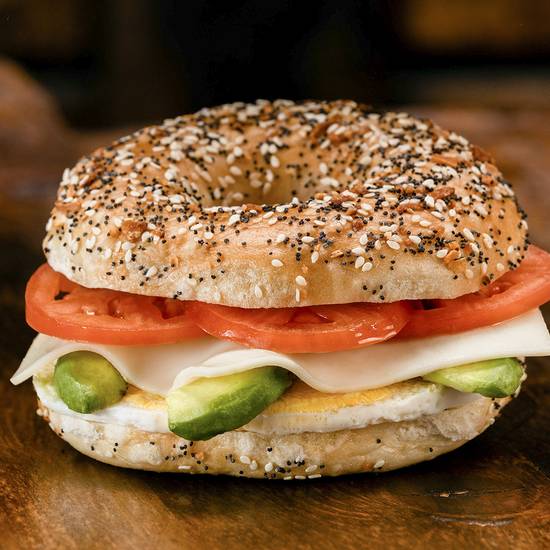 Order Avocado Sunrise food online from Old School Bagel Cafe store, Oklahoma City on bringmethat.com
