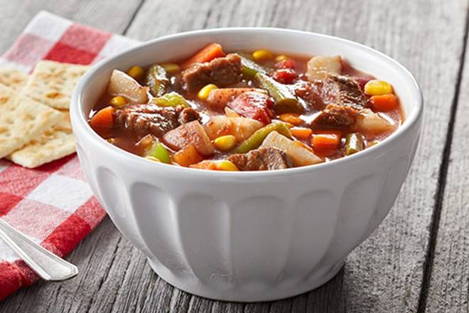 Order Hearty Beef Vegetable Soup food online from Bob Evans - Jacksonville #420 store, Jacksonville on bringmethat.com