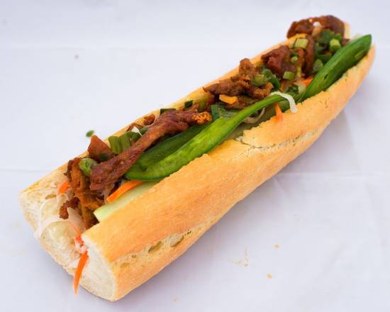 Order Grilled Pork Sandwich (Thit Nuong) food online from J&Q Vietnamese Sandwiches store, Anaheim on bringmethat.com