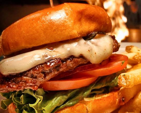 Order Fire Burger food online from Rosie McCanns Irish Pub & Restaurant store, San Jose on bringmethat.com