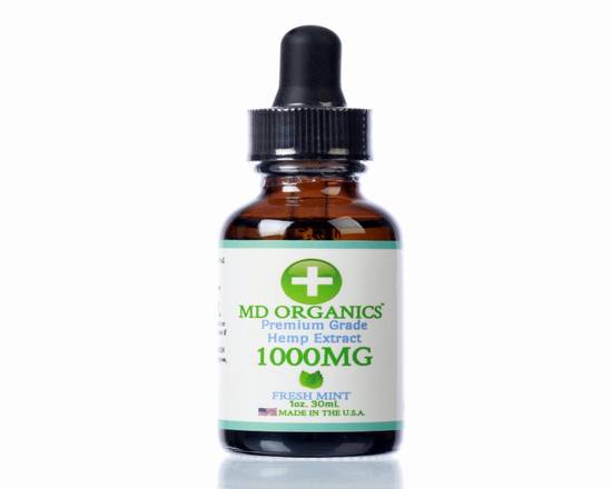 Order 1000mg Premium Grade Fresh Mint Tincture Oil food online from Md Organics store, Boca Raton on bringmethat.com