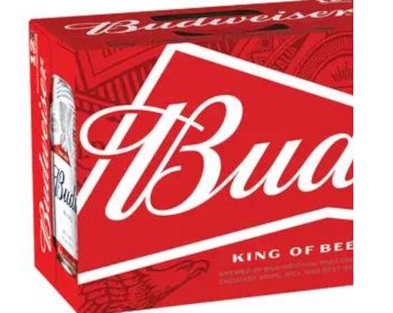 Order Budweiser, 12pk-12oz can beer (5.0% ABV) food online from Xtra Liquors & Wines store, WEST MIAMI on bringmethat.com