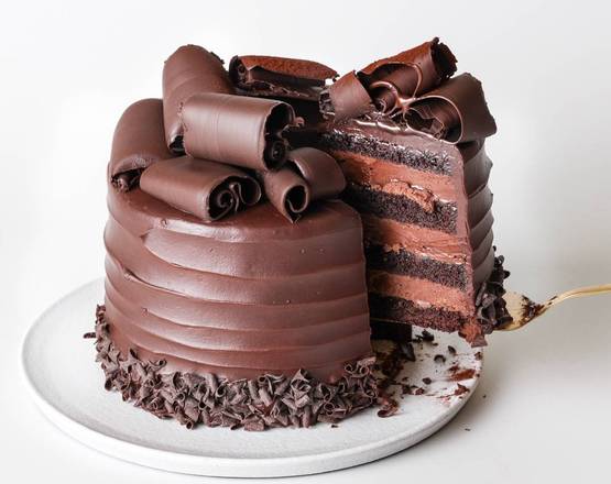 Order Slice Dark Chocolate Cake food online from Sweet Lady Jane- Beverly Hills store, Beverly Hills on bringmethat.com