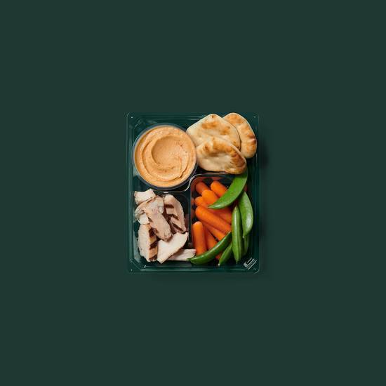 Order Chicken & Hummus Protein Box food online from Starbucks Coffee Co store, Campbell on bringmethat.com