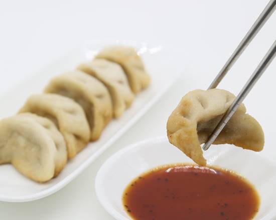 Order A1. Fried Dumplings (6) 鍋貼 food online from Uncle Chen's Chinese Restaurant store, State College on bringmethat.com
