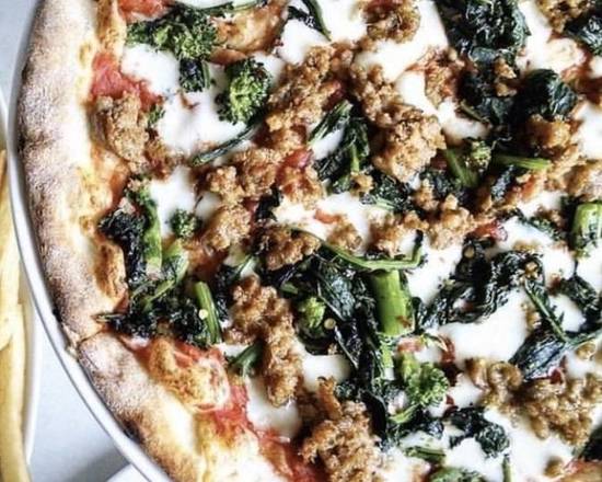 Order Salsiccia e Rapini Pizza food online from Sor Tino store, Los Angeles on bringmethat.com