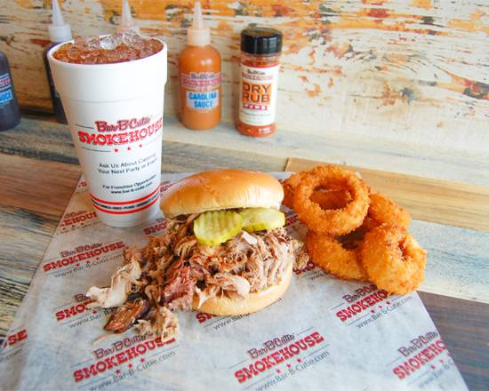 Order Large BBQ Pork Sandwich Meal food online from Bar-b-Cutie store, Nashville on bringmethat.com