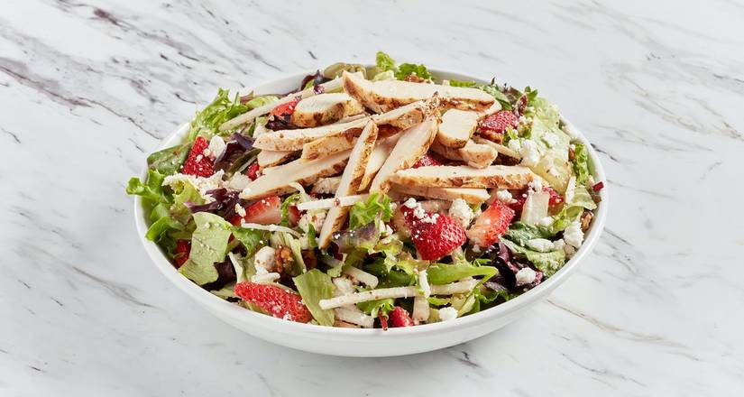 Order Grilled Chicken and Strawberry Salad food online from FireBurger store, Greenville on bringmethat.com