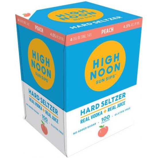 Order High Noon - Peach - 4Pack food online from Santa Monica Liquor store, Santa Monica on bringmethat.com