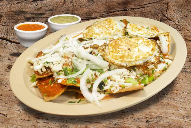 Order Huevos Con Chilaquiles food online from El Mercadito Mexican Restaurant store, Memphis on bringmethat.com