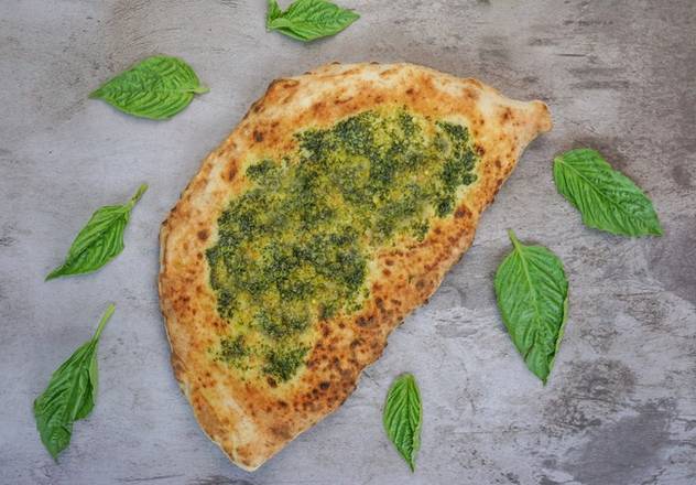 Order Chicken Pesto Calzone food online from Pummarola store, Coral Gables on bringmethat.com