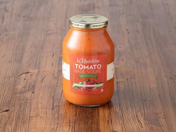 Order Tomato Basil Soup Reduced Fat food online from La Madeleine store, Cleburne on bringmethat.com