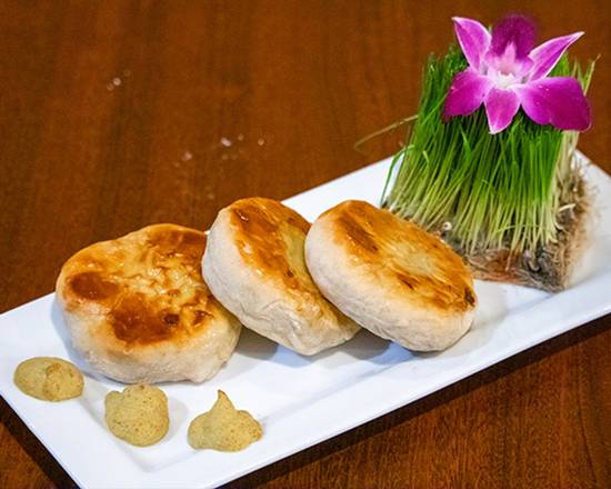Order Mini potato knish with Dusseldorf mustard food online from Bagel King store, Casselberry on bringmethat.com
