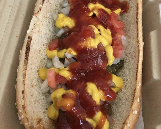 Order CLASSIC HOT DOG food online from The Flaming Burger store, Huntington Beach on bringmethat.com