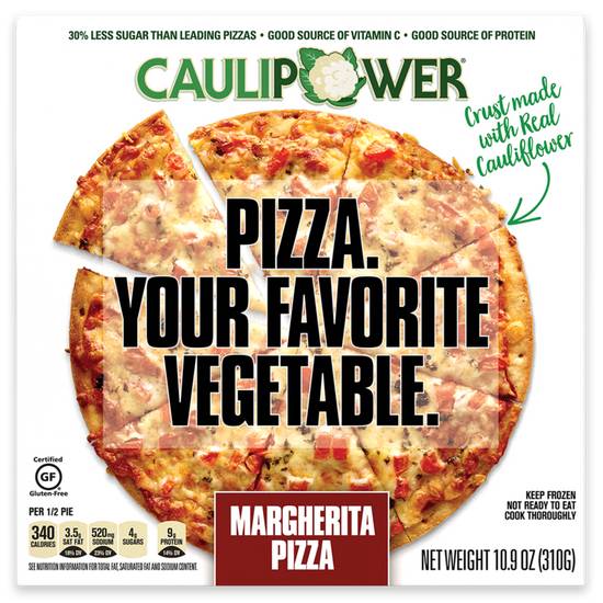 Order Caulipower Frozen Margherita Cauliflower Crust Pizza 11.5in 10.9oz food online from Everyday Needs By Gopuff store, Fairfield on bringmethat.com