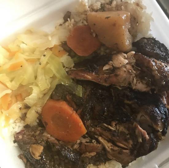 Order Jerk Chicken (Medium) food online from Royale Cafe store, Jacksonville on bringmethat.com