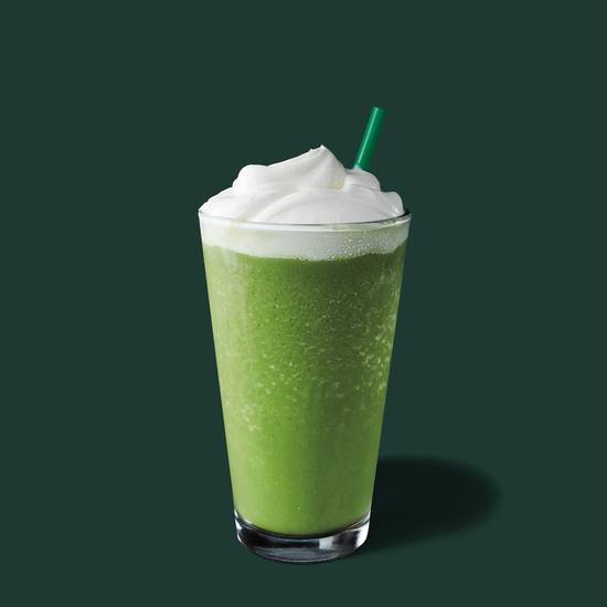 Order Matcha Crème Frappuccino® Blended Beverage food online from Starbucks store, Rialto on bringmethat.com